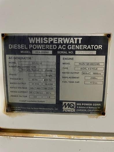 Used Lot of 11 Generators, Multiquip, Generac, Caterpillar, all Load Banked