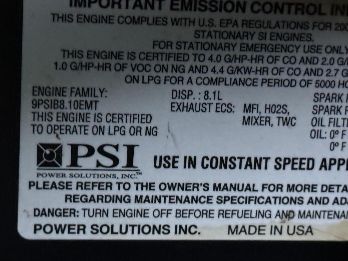 Used Kohler 150kW Generator Model 150REZG