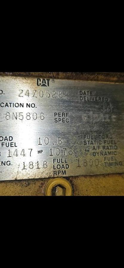 Used 3512 Caterpillar Generator 1250kW