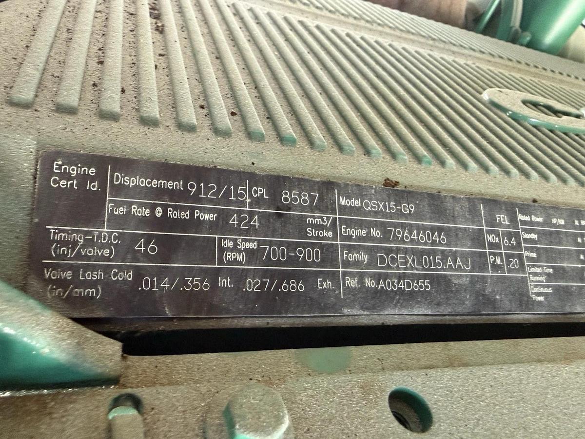 Used Cummins 500kW Generator Tier 2 with DPF