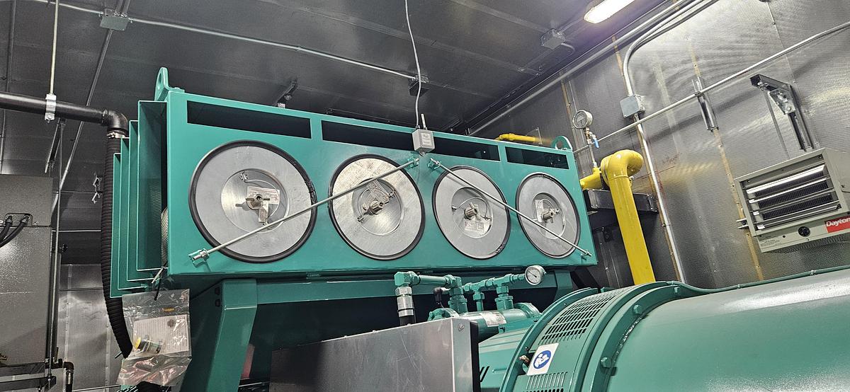 Used Cummins C2000N6CB 480V Gas Generator Set 65dBA at 23ft Enclosure