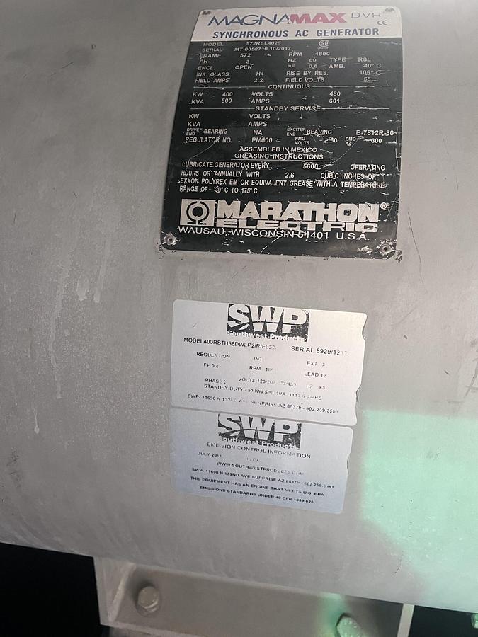 Used Caterpillar Generator 400kW with C15 Power Tier 2