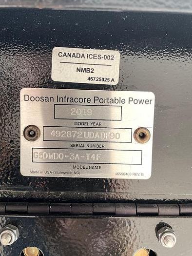 Used G50 Doosan Mobile Generator Tier 4
