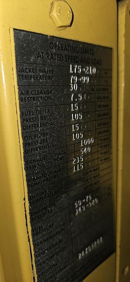 Used 3512 Caterpillar Generator 1250kW