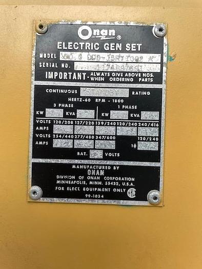 Used Onan 50kW Generator
