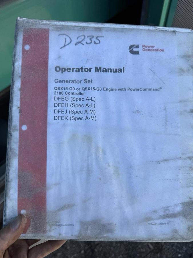 Used Cummins 500kW Generator Tier 2 with DPF