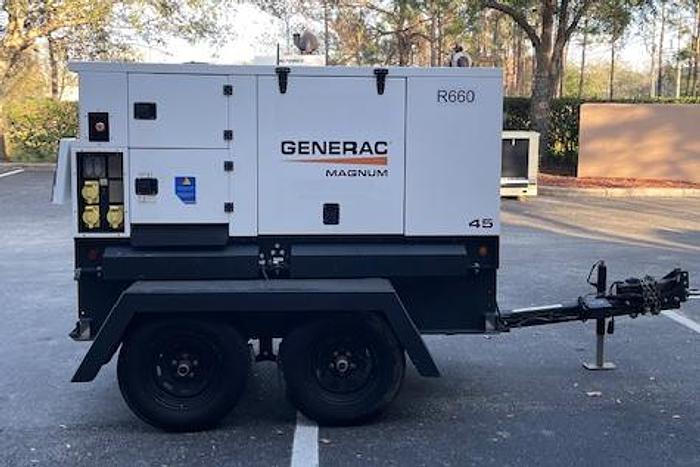 Used Generac 38kW Mobile Generator Set Tier 4 Emissions