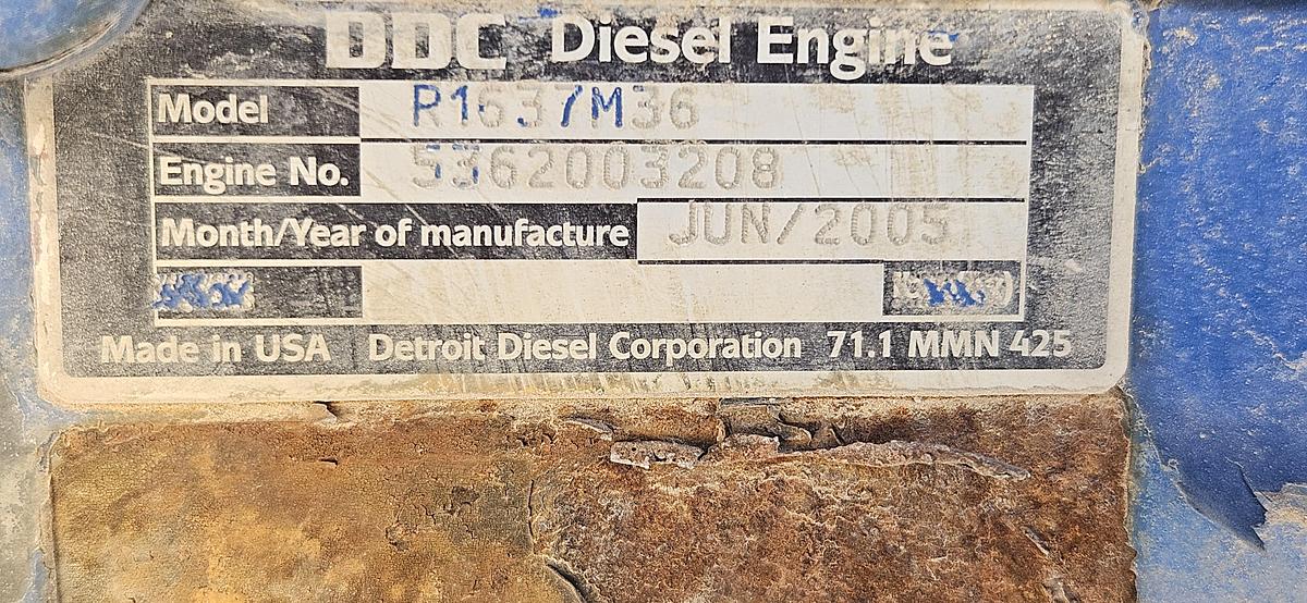 Used MTU 12V2000 Core Crank & Block