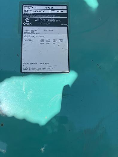 Used 1999 Cummins 150KW