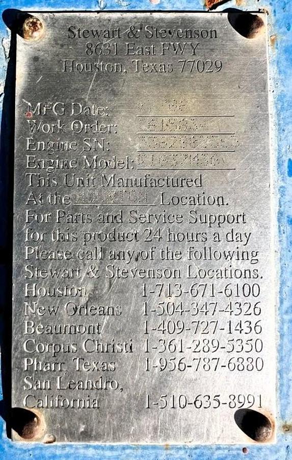 Used 1050KW MTU / BAYLOR AC Generator