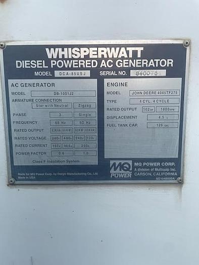 Used Lot of 11 Generators, Multiquip, Generac, Caterpillar, all Load Banked