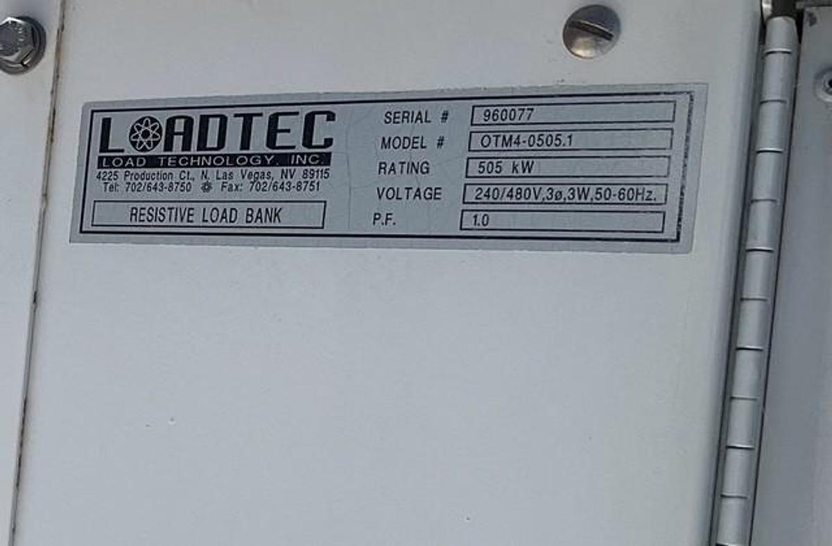 Used Load Bank Loadtec 505kW