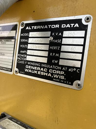 Used 1995 Olympian Generator 150kW