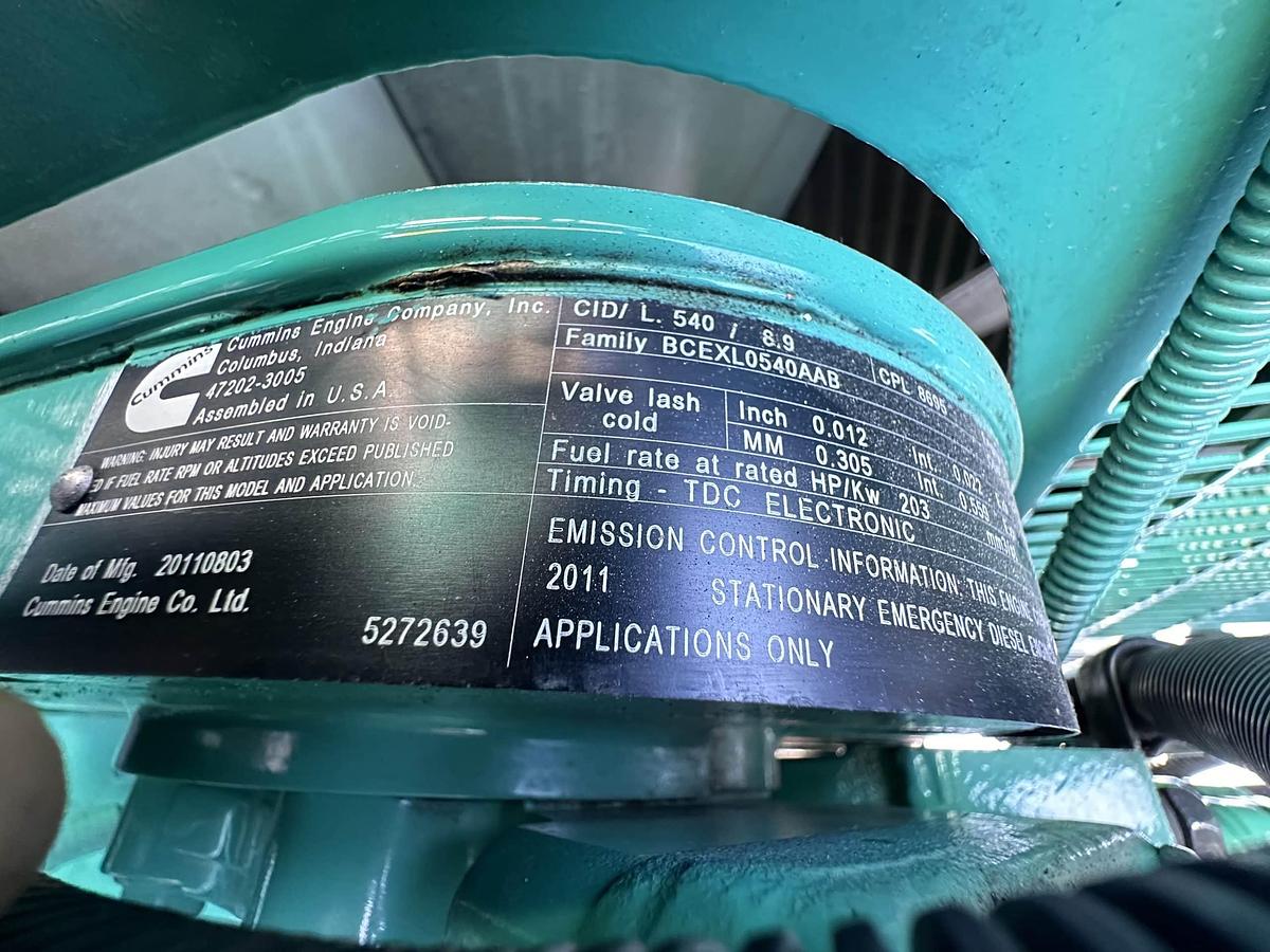 Used 2011 Cummins DSHAD 230kW Tier 4 Final