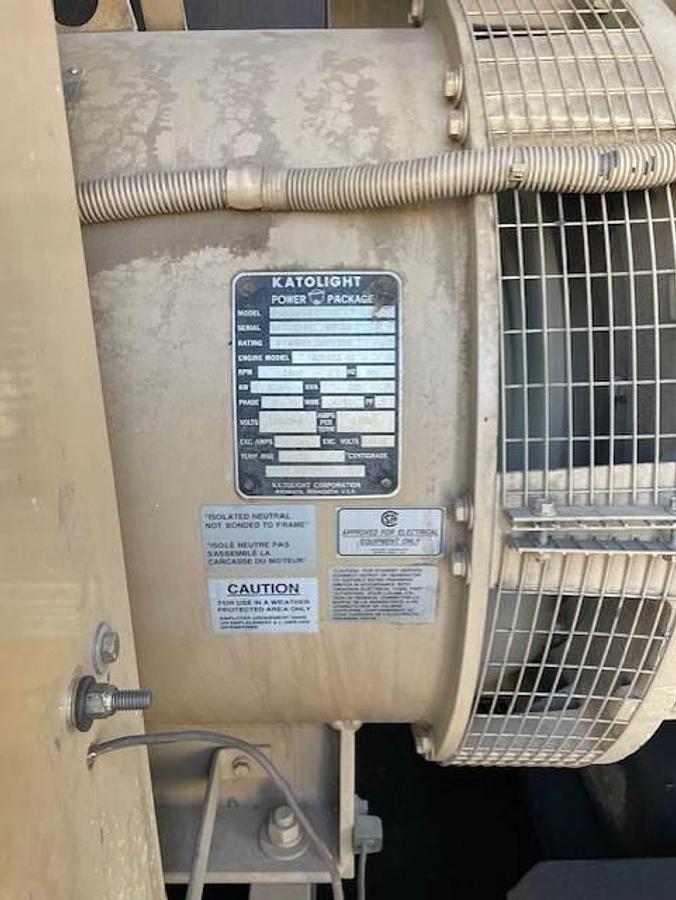 Used 1990 Katolight Diesel Generator Set TAD1631GE