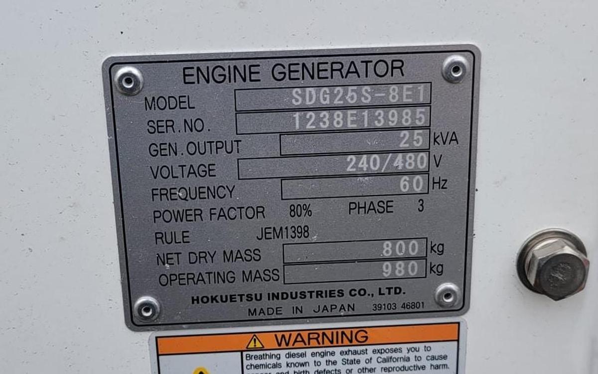 Used Airman 20kW Tier 4 Final Mobil Generator