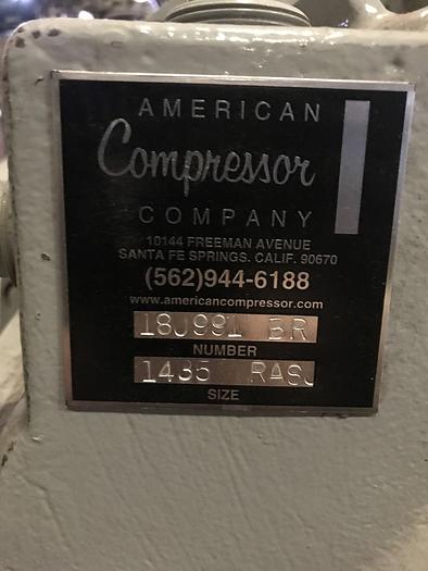 Used ROOTS ROTARY LOBE BLOWER 1365 RPM UNUSED SPARE