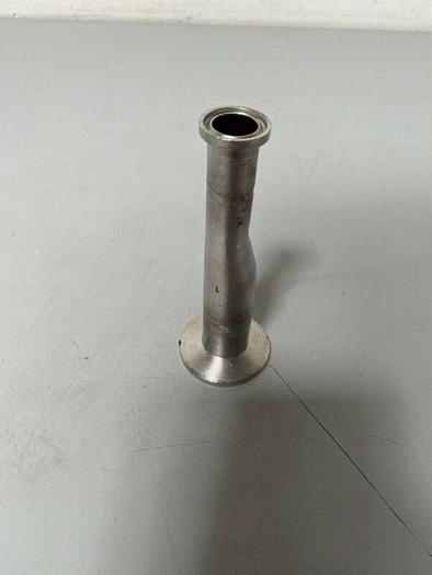 Used 5.5" Stainless Steel 1" to 2" OD Tapered Sanitary Fitting Reducer