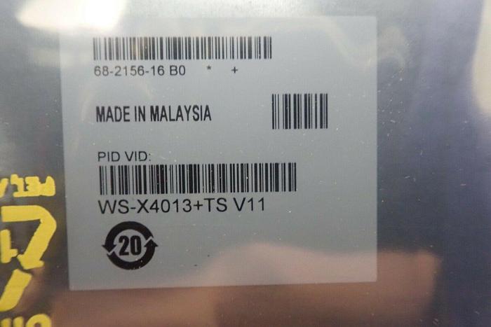 Used Cisco WS-X4013+TS= Catalyst 4503 SupII-Plus-TS, 12 10/100/1000 PoE+8 SFP Slots 746320976914