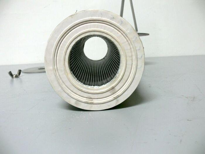 Used Lab Exhaust Filter Housing w/ 3.5" OD Sanitary Fitting