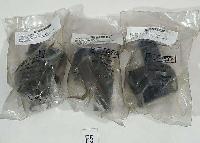 *NEW IN BAG* LOT OF 3 WILKERSON GPA-96-610 1/4" NPT END BLOCK + WARRANTY!