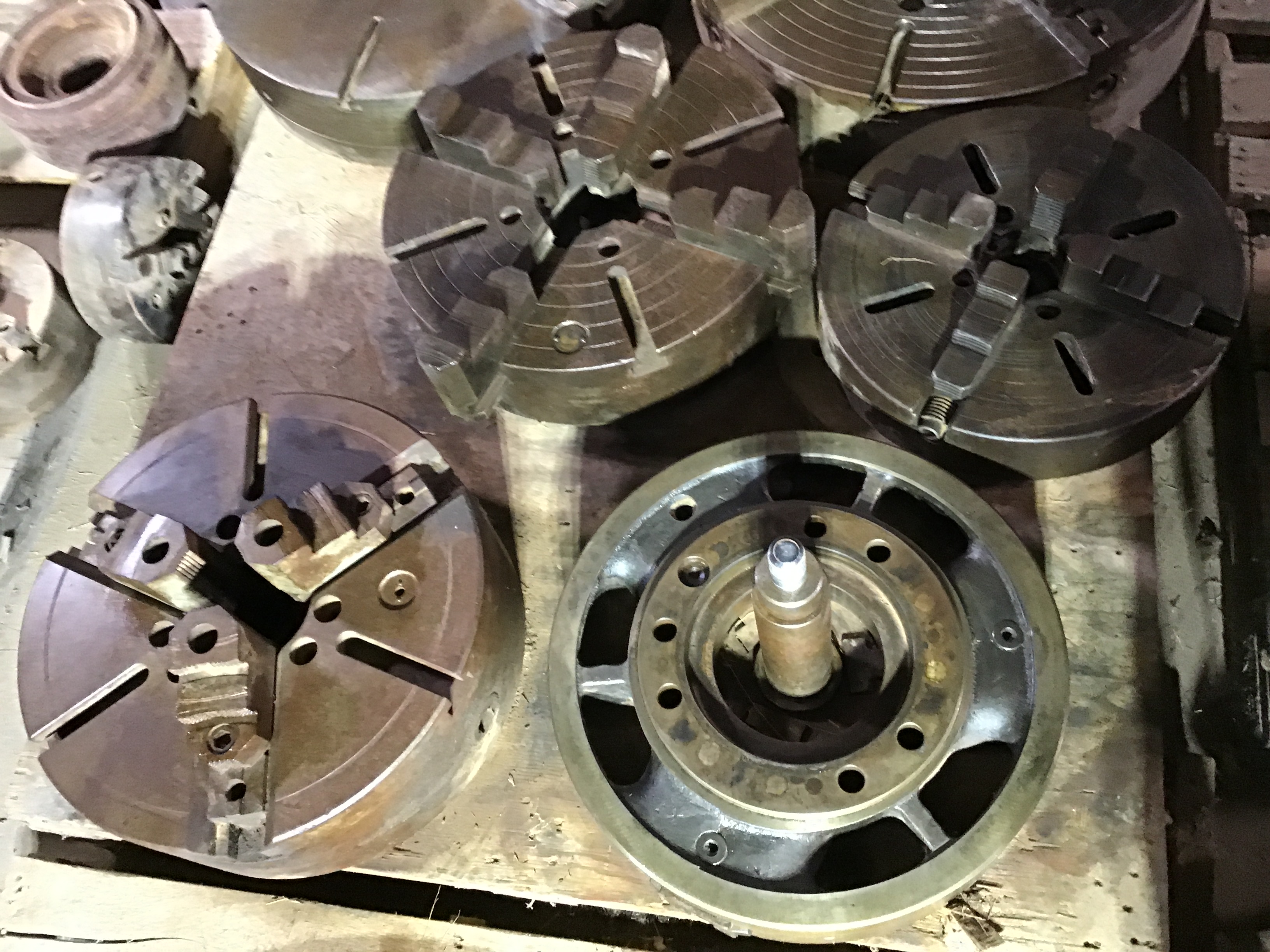 Used Lot of Lathe Chucks