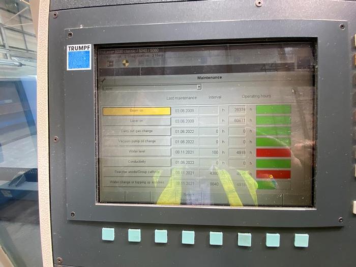 Used 2009 Trumpf TruLaser 5040 CO2 Laser