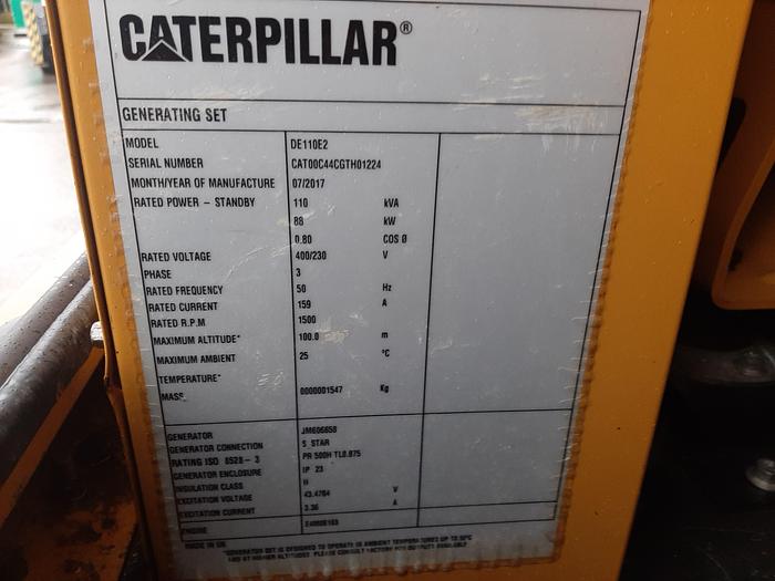 Used CAT 110KVA