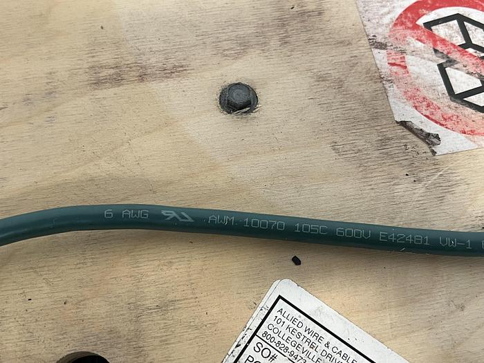 Used Allied Wire 2095153, 6 AWG, 1050/36TC UL, 600V, VFD Control Cable Approx 1000 Ft