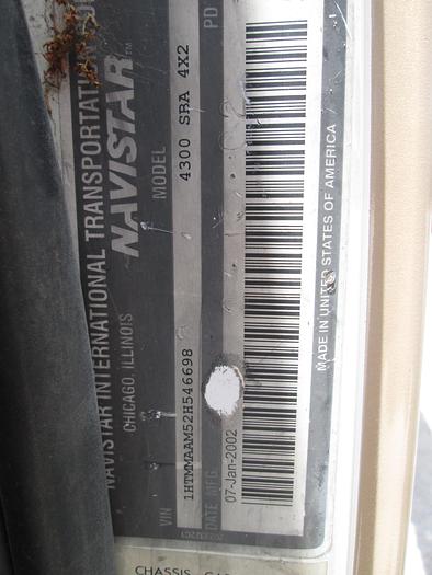 Used 2002 International 4300 Single Axle Dump Truck