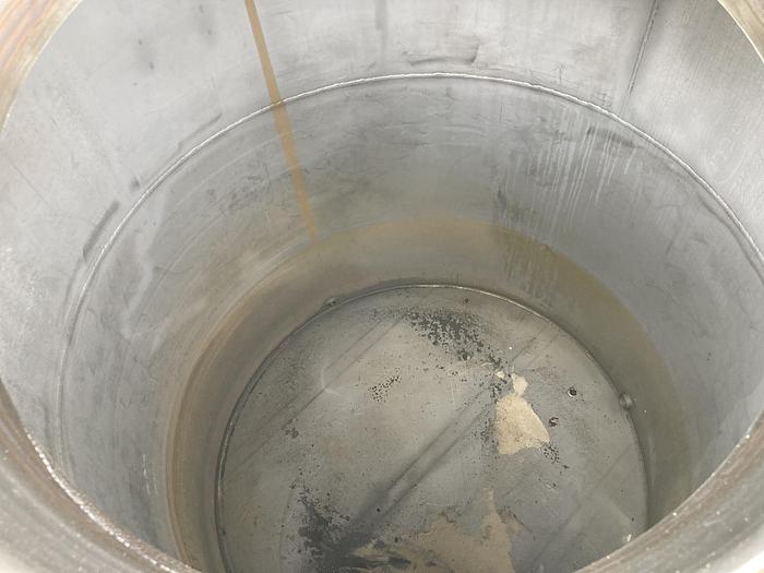 Used Used FESCO approximately 900 gallon 304 stainless steel vertical storage tank