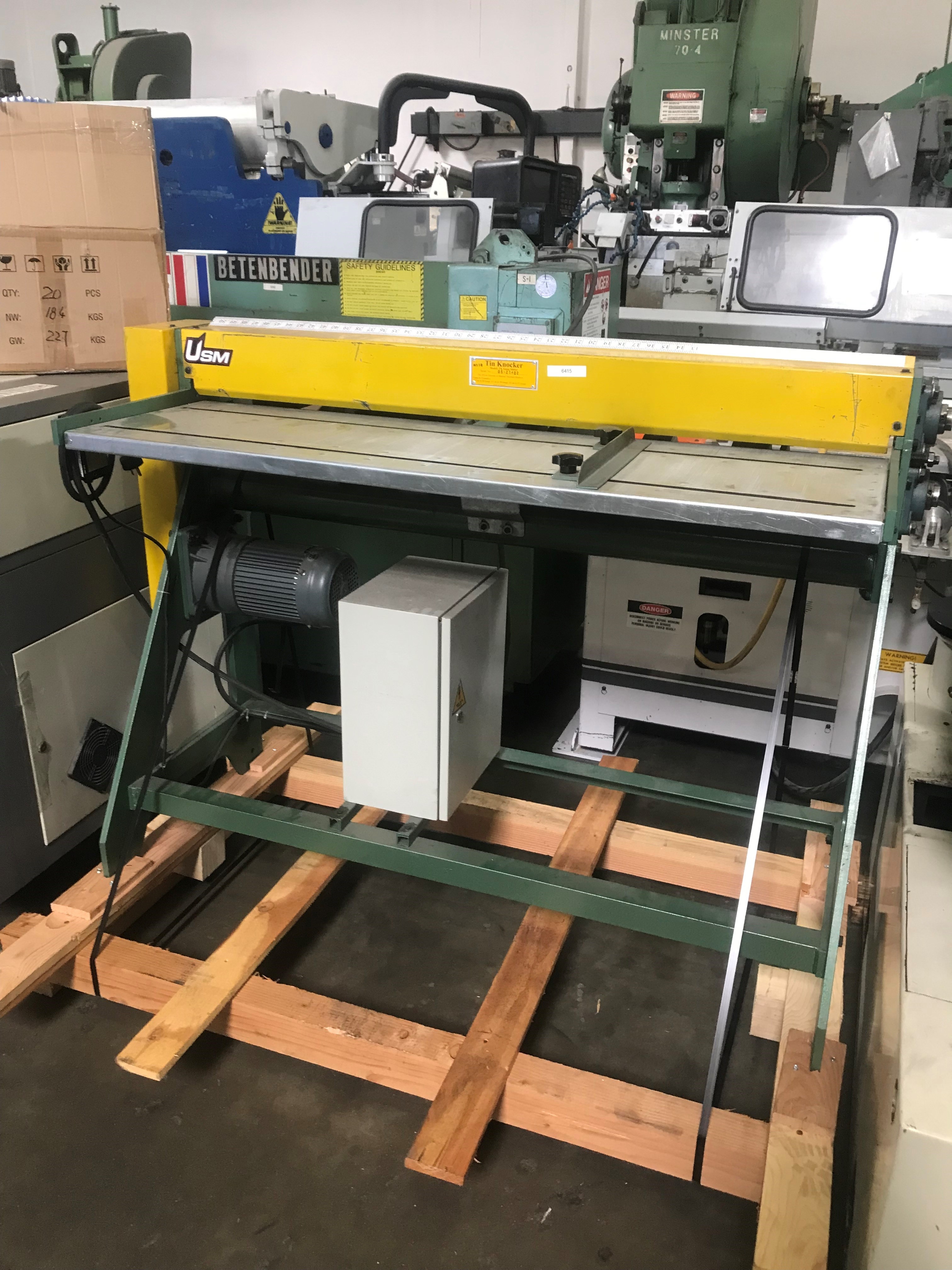 Used Sold Tin Knocker TK Gang Slitter 48" x 16 Ga. 6415 1 at Wheeler