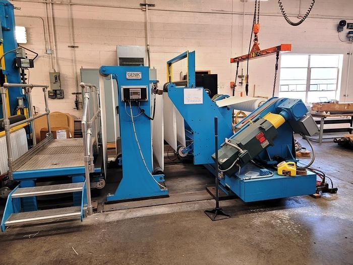 Used 54" GENIK  MODEL 638-06 TWO DRUM WINDER 2006 -  PENDING SALE