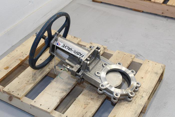 Used Fabri-Valve 6" Hand Operated Knife Gate Valve #43982