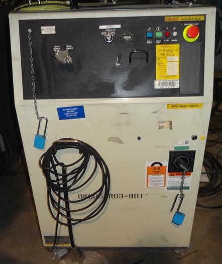 Used FANUC ARCMATE 120iC/10L 6 AXIS CNC MIG WELDING ROBOT WITH R30iA CONTROLLER