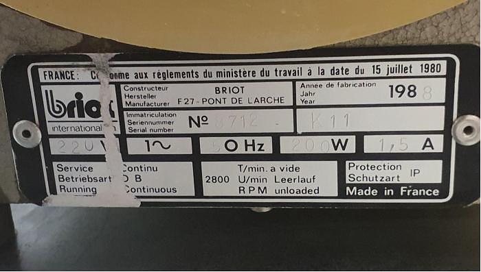 Used BRIOT Rex 3000.1 Optical Edger