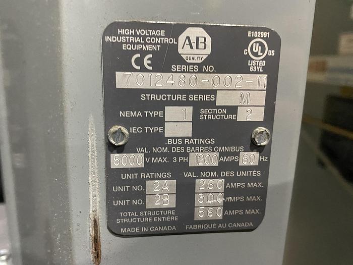 Used ALLEN BRADLEY MOTOR CONTROL STATION 7012480-002-11