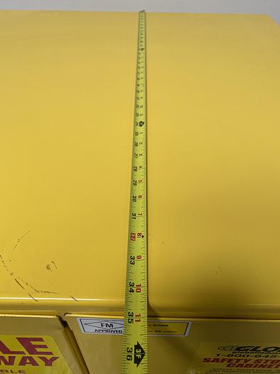 Used JustRite BS60 60 Gallon Flammable Cabinet 65"x 34"x 34" Manual Close