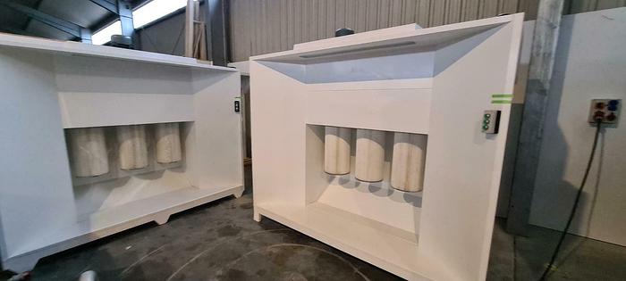 Used Powder coating line 3 filters 2150*2200*1800mm