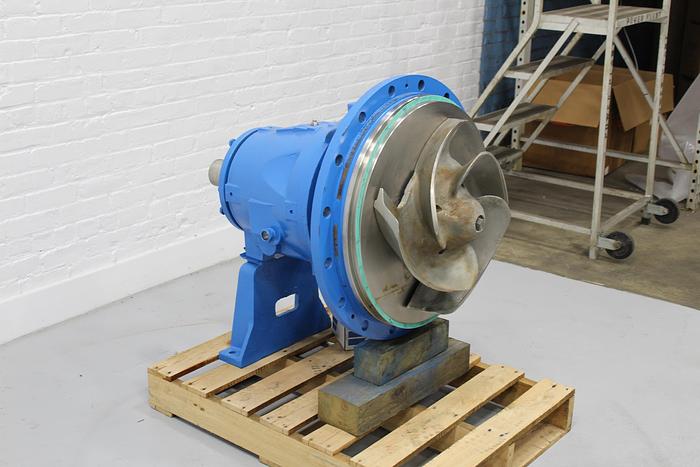Used Goulds 3175 Pump Power End, 4-Vane 19.5" Dia. Stainless Steel Impeller #43922