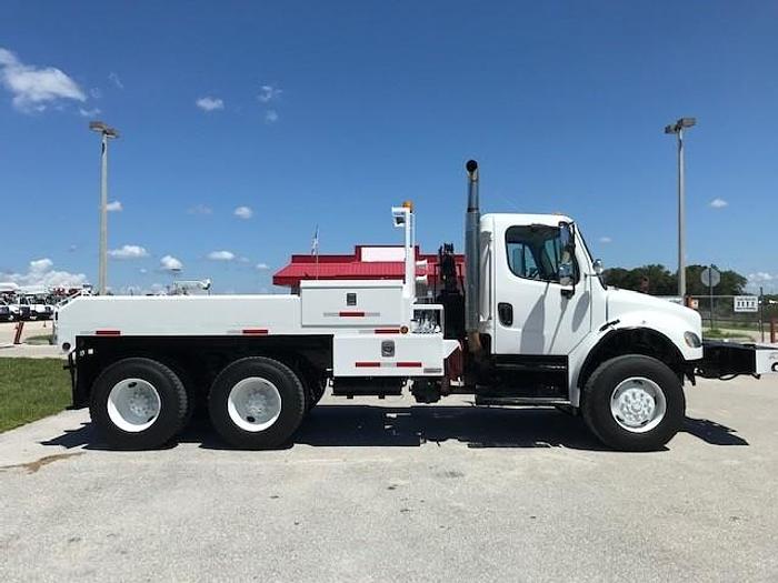 Used 2007 Freightliner M2-106 6X6 12ft Flatbed Winch Truck - C87324