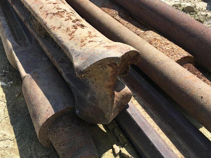 Used 9" OD x 56" L Chisel Bits