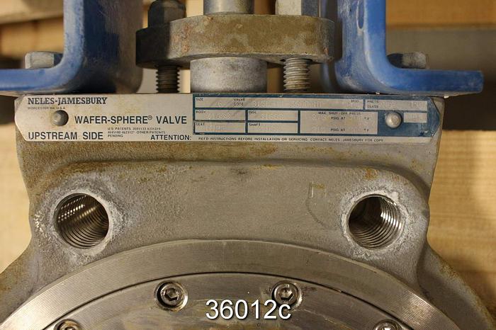 Used Neles Jamesbury 6 815L TT 3600MT 6" Hand Operated Butterfly Valve #36012