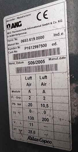 Usado Compressor de ar ATLAS COPCO ZE 5