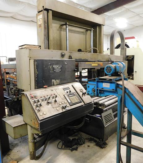 Used 2001 Hem Saw 18" x 27" Double Column Semi-Auto Saw WF130HM-DC