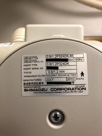 Used 2012 Shimadzu FluoroSpeed-300 Digital RF