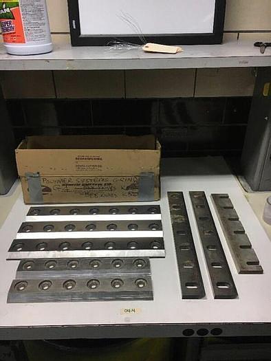 Used Polymer Systems Grinder Fly Knives & Bed Knives 64386-C (Qty Of 8) Warranty!