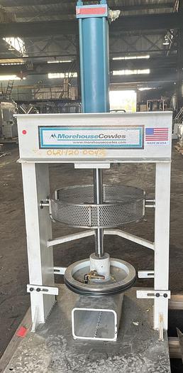 Used 5 GALLON MOREHOUSE COWLES TRIPLE SHAFT VACUUM MIXER - VISCOMAX 3V-5-5-3X - S/S - VACUUM - JACKETED