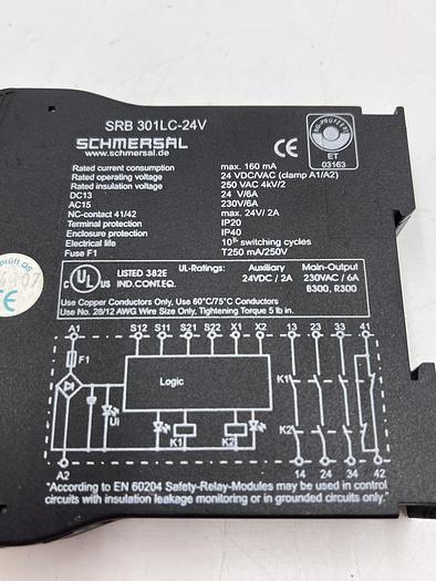 Used Schmersal SRB 301LC-24V