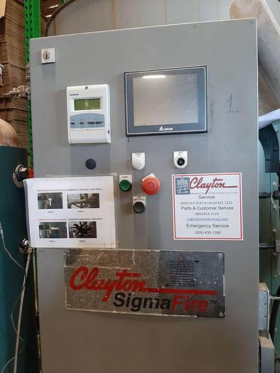 Used Boiler, 100 HP, Clayton, Model SF-100-1-FMB-SE, Gas-Fired #C744819